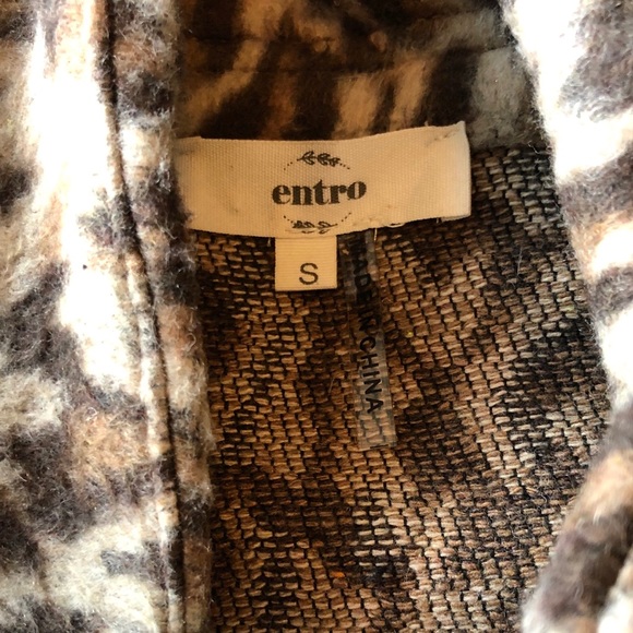 Entro Leapard Print Faux Fur Jacket - Size Small - Picture 4 of 4